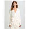 LIU JO SPA TA5021 MAGLIA APERTA LIU JO SPORT, WHITE MILK