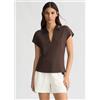 LIU JO SPA TA5183 T.SHIRT MODA LIU JO SPORT, MORO LIGHT