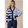 KOCCA SRL FRANZE MAGLIA KOCCA, RIGHE BIANCO BLU