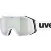 UVEX GRAVITY FM MASCHERA SCI-SNOW, BIANCO LENTE SILVER