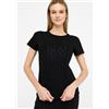 LIU JO SPA TF5166 T.SHIRT M/C LIU JO SPORT, NERO
