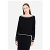LIU JO SPA TF5210 MAGLIA CHIUSA LIU JO SPORT, NERO