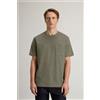 Woorlich WOOLRICH COTTON LOGO POCKET T.SHIRT, SMOKEY OLIVE