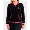 LIU JO SPA TF3199 MAGLIA APERTA LIUJO SPORT, NERO MET.