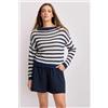 KOCCA SRL MERYKATE MAGLIA M/L KOCCA, RIGHE BLU BIANCHE
