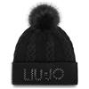 LIU JO SPA 2F5058 BEANIE CON PONPON LIU JO, NERO