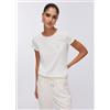 LIU JO SPA TA6056 T. SHIRT M.C. LIU JO SPORT, WHITE MILK