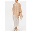 LIU JO SPA 2F4015 PONCHO LOGO MONOG LIU JO., CAMMELLO