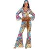 Smiffys Costume da hippy potere dei fiori, multi-colore, con Top, pantaloni, copricapo e cintura Halloween