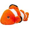 Keel Toys KEELECO SE1017 - Peluche Pesce Clown 33 cm, arancione, bianco