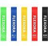 Generic Fasce Elastiche di Resistenza Flexora - set 5 Bande con Borsa da Trasporto allenamento Fitness