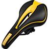 MSDADA - Sella universale per mountain bike, cava, ergonomica, comoda e morbida, in memory foam (giallo)