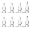 Upow KUKUPOW Punte Apple Pencil, Penna Stilo di Ricambio per Apple Pencil 2 e Apple Pencil 1 Set di Sostituzione Stilo ad Alta Sensibilità, Bianco, 8 Pezzi