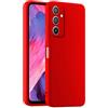HULLIN Custodia per Telefono in Silicone Colorato, Adatta per Samsung Galaxy A54 5G (6.4) - Rosso Cina