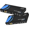 Orei - Extender balun HDMI 4K - HDBaseT UltraHD 4K @ 60Hz 4:4:4 su singolo cavo CAT5e/6/7 con controllo HDR, CEC e IR, RS-232 - fino a 122 m - Loop Out - Power Over Cable - Uscita audio