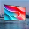 JMGO Schermo per proiettore da 100 pollici, supporto 4K/3D/HDR, anti-rughe, alto contrasto, proiezione frontale e posteriore, facile installazione per home theater, film all'aperto, ufficio e giochi