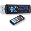 Altaudia Autoradio Auto - 1 DIN - 4x45W - Bluetooth 5.0, Funzione AUX, Lettore MP3 e x2 USB, FM, Vivavoce, 7 Colori, Telecomando, Funzione Memoria, Schermo LCD, iOS & Android
