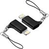 kigpozi 2 adattatori da USB C a Lightning, adattatore da Lightning a USB C per iPhone 14 13 12 11 Pro Max, iPad Pro/Air 5, PD ricarica veloce/trasferimento dati iPhone adattatore USB, non per cuffie/audio/OTG