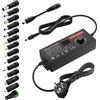 SHNITPWR Alimentatore universale da 3V a 12V, 120W, 10A, adattatore da 100~240V AC a DC 3V, 7V, 12V, con 14 connettori adattatori, per dispositivi elettronici da 3V a 12V, tablet e strisce LED, ecc.
