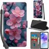 PHINIENLAND Cover per Samsung Galaxy A55 5G PU Pelle Custodia Flip Fiori