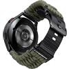 BINLUN Cinturini per Orologio in Nylon Paracord Intrecciato 18mm 20mm 22mm Sgancio Rapido Militare Tessuto Cinturino di Ricambio per Smartwatch Compatibile con Samsung Galaxy/Adatto per Garmin