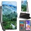 PHINIENLAND Cover per Samsung Galaxy A23 4G/5G PU Pelle Custodia Flip Foresta
