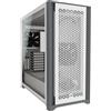 Corsair 5000D Airflow Case ATX Mid-Tower con Vetro Temperato, Pannello Anteriore a Flusso d'aria elevato, Sistema di Gestione dei cavi Corsair RapidRoute, Due Ventole da 120 mm Incluse, Bianco