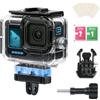 LetonPower Custodia subacquea impermeabile per GoPro HERO13/12/11/10/9 Black - Custodia subacquea 60M con supporto magnetico, accessori per custodia subacquea protettiva