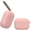 kwmobile Custodia Silicone Cuffie Compatibile con Apple Airpods Pro 3 Cover - Custodia Porta Auricolari con Moschettone - Case rosa antico