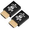 EVanlak Emulatore mini HDMI EDID Passthrough - 1080p a 4K a 60Hz | Design compatto | Supporta interruttori HDMI, estensori, ricevitori AV, splitter video 3840 x 2160 @ 60Hz - 2 pezzi