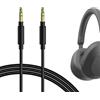 Geekria Apollo Cavo audio di ricambio per cuffie Sony MDR-1000X, MDR-100AAP, MDR-100ABN, MDR-XB950BT, XB650BT, XB750BT, MDR-1A e altri/anti groviglio (3,5 mm, 1,5 m)
