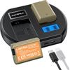 AKTTKA Set 2 batterie NP-FW50 1800mAh con caricabatterie
