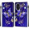 KENHONER Custodia per Honor 200, Farfalla | Portafoglio Pelle PU, Magnetica, Resistente Agli Urti, Scomparto Carte Credito, Pieghevole, Flip Libro, Motivo