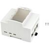 Waveshare for Raspberry Pi 5 Case,DIN Rail ABS Case for Raspberry Pi 5,Large Inner Space, Compatible with Raspberry Pi Expansion Board Poe Hat (F), RS485 Can Hat, 2-CH RS485 Hat