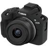 BOVKE Silicone Custodia Protettiva per Fotocamera Mirrorless Canon EOS R50, Custodia Morbida per Fotocamera Adatta a Canon EOS R50 Vlogging Video Case, Camera in Gomma Sleeve Protector, Nero