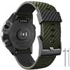 ANBEST Cinturino di Ricambio Compatibile Con Suunto 7/9, 24 mm, in Silicone per 9 Baro/Spartan Sport/D5, Verde Militare/Nero