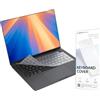 Digi-Tatoo EU ISO Keyboard Cover compatibile con MacBook Neo n 2026 ~ 2022 MacBook Pro 14/16 n MacBook Air 13/15 (M5 M4 M3 M2 Pro/Max) - Protezione protettiva trasparente per tastiera sottile