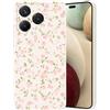 Guxira Cover Protettiva per Honor 400 Lite 5G, Carino Floreale Design Custodia Antiurto Silicone Cover Antipolvere Protettiva Case per Honor 400 Lite 5G - Piccola Rosa