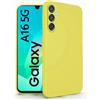 N NEWTOP Cover Compatibile per Samsung Galaxy A16 5G, Custodia TPU SOFT Gel Silicone Ultra Sottile Flessibile Case Posteriore Protezione Fotocamera Anti Urto Guscio Scocca Colorato (Giallo)