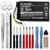 CELLONIC 1x Batteria per Navigatore GPS Compatibile con Garmin nüvi 65LMT, Nüvi 42, Nüvi 2689, 361-00056-01 - (1100mAh, 3.7V) + Set di strumento