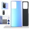 YHX-OU 6.6'' Blu Copribatteria per Xiaomi 11T 5G / 11T PRO 5G Copri Batteria Sostituzione Posteriore Ricambio Posteriore Back Cover + Strumento di Installazione