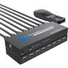 BolAAzuL Switch HDMI 7 in 1 Out 4K a 60Hz, selettore commutatore video con telecomando per 7 ingressi, supporto 3D, HDCP2.2, HDR per PS5, Xbox Series X, HDTV, PC