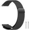 ZoRoll Cinturino 20mm Compatibile con Amazfit Active 2/Active/GTR Mini/GTS 4 Mini/4/3/2e/2 Mini, Metallo con Cinturino in Acciaio Inossidabile Intrecciato a Rete Compatibile con Amazfit Bip 3-Nero