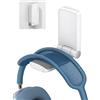 Lamicall Supporto per Cuffie Magnetico da Scrivania - Supporto per Gancio per Cuffie Adesivo, Gancio per Cuffie da Gioco Sotto la Scrivania, Supporto per Auricolari Pieghevole per Sony, ecc