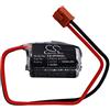 TECHTEK Batteria 1000mAh compatibile con [Omron] CJ1, CJ1G, CJ1H, CPM2A, CQM1H, NS7 sostituisce CPM2A-BAT01 FBA
