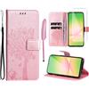 Oududianzi - Cover per Samsung Galaxy A56 5G Libro Flip Custodia Portafoglio Pelle PU Silicone TPU Antiurto [1X Vetro Temperato] [Slot Schede][Chiusura Magnetica][Funzione Stand] - Rosa
