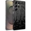 TF Skins Skin compatibile con Samsung Galaxy S25 & S25 Ultra, pellicola protettiva protettiva a 360° Full Coverage o Back Only (Full Coverage, Shadow Black, S25 Ultra)
