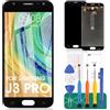 SRJTEK Per Samsung Galaxy J3 2017 J330 / J3 pro 2017 J330 DUOS J330G J330L J330F Kit di Sostituzione Assemblaggio Schermo LCD Vetro Digitizer (Nero, Senza riconoscimento impronta digitale)