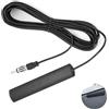 meukcez Antenna Auto, Antenna Autoradio, Antenna Radio Auto Interna Amplificata ANT-309, Compatibilità Estesa con Ricevitori FM da 87MHz a 108MHz, Cavo 5m e Connettore DIN, Ideale per Auto Camion SUV