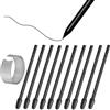 SUEEWE [10 Pezzi] Felt Punte di Ricambio per Wacom Pro Pen 3, 2025 Tablet Intuos Pro M/S/L & Cintiq 16/2424 Touch & DTH135/172 & MovinkPad 11/13,3, Nero